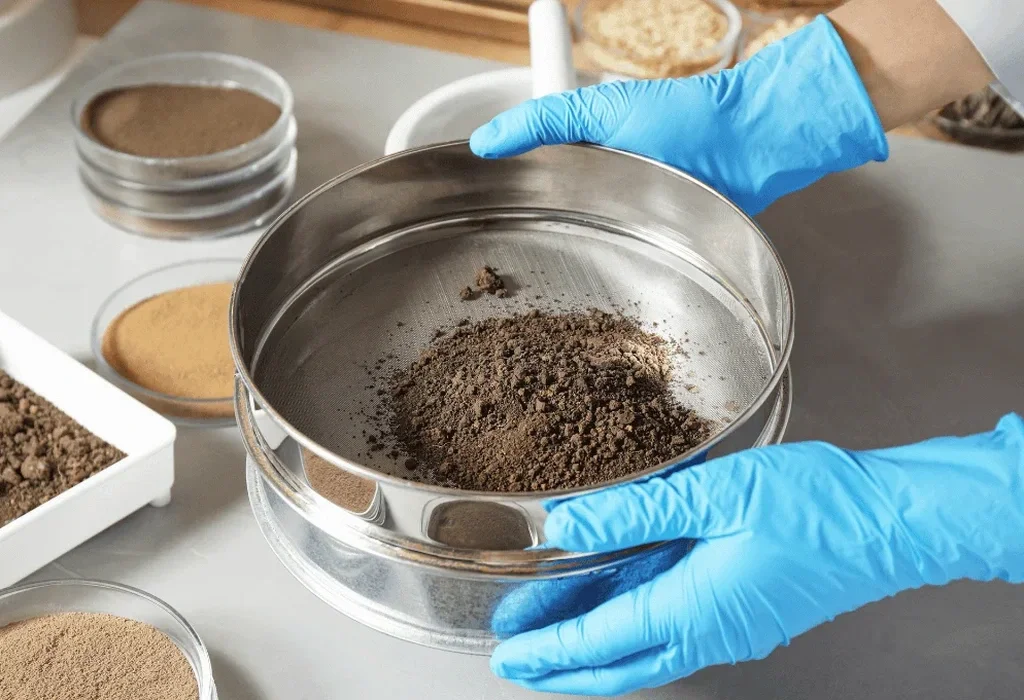 Analyse granulométrique (tamisage + hydromètre) à Tourcoing – laboratoire accrédité
